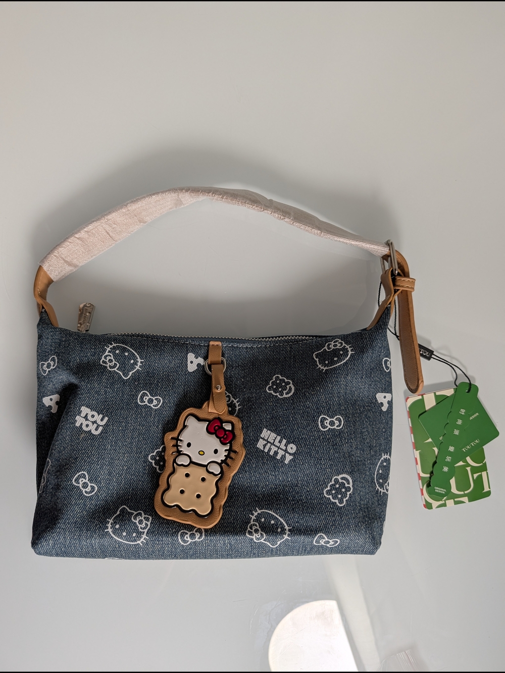 TOU TOU x Hello Kitty Sanrio Denim Shoulder Crossbody Bag